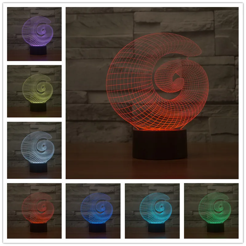 Настольная лампа сделай сам Модный 3D светильник на трубку для спальни