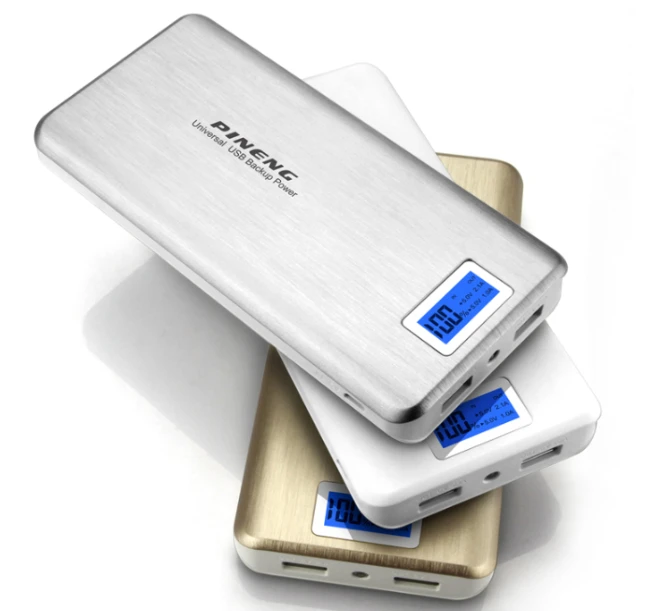 Оригинал Pineng 20000 мАч Емкость Power Bank PN 999 Портативный Резервный Внешнее Зарядное