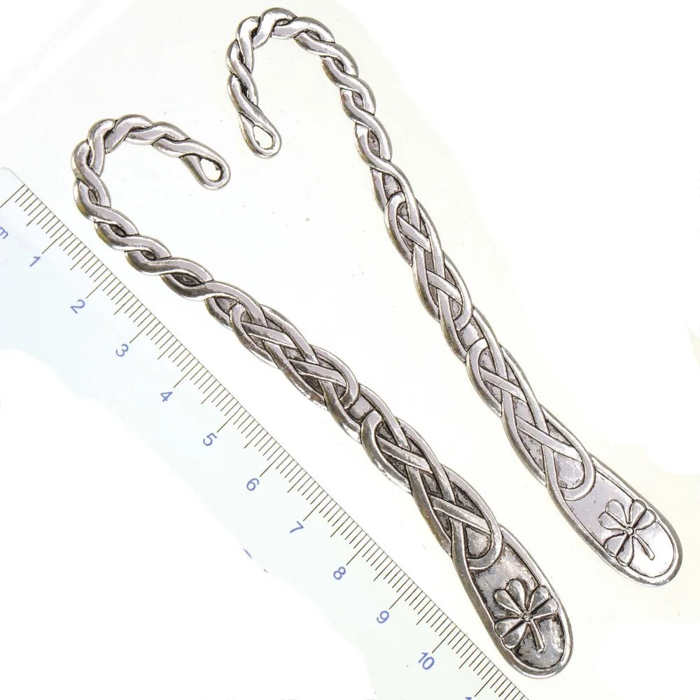 Закладки металлические серебристые 118 мм 5 шт.