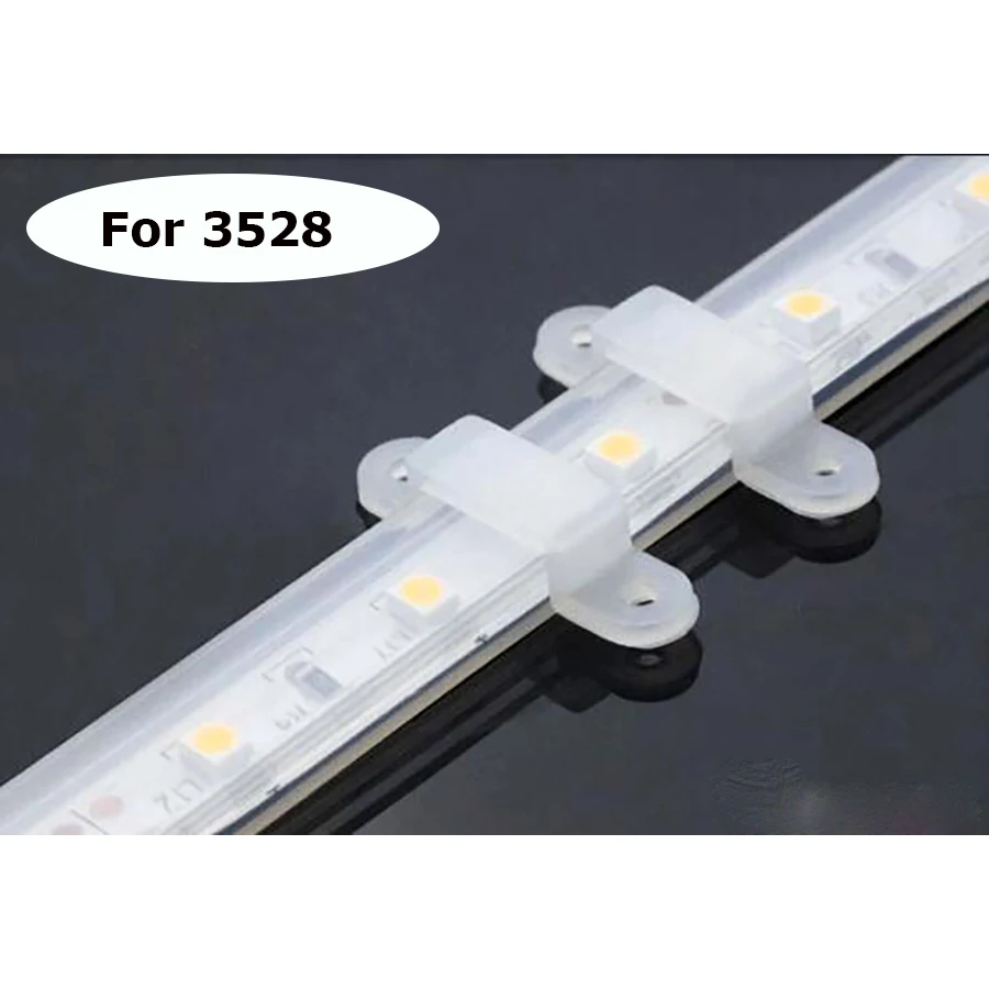 Пластиковый зажим для проводов 10 шт./лот кабелей держатель светодиодных лент 3528