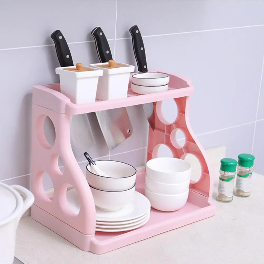 Kitchen Double Layer Spicy Spice Shelf Storage Rack Jar Bottle Organizer Holder &amp Racks New | Дом и сад