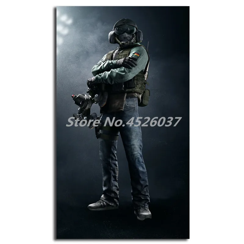 Картина на холсте Tom Clancy's Rainbow Six осада Jager современный настенный постер с