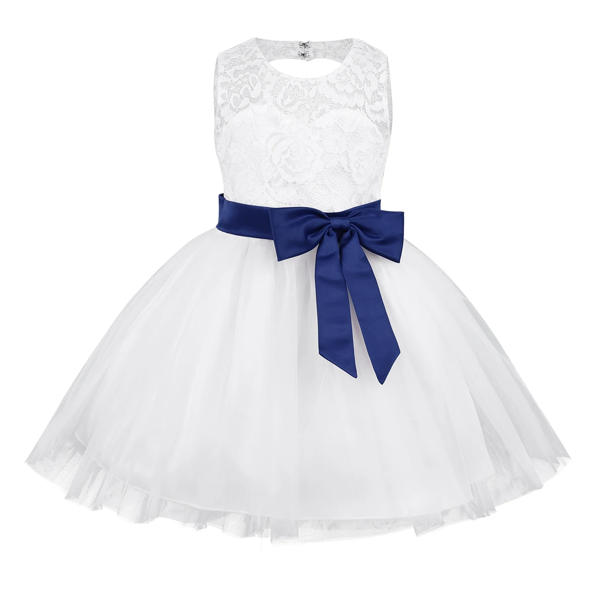 Navy Blue Платье для новорожденных девочек, vestido infantil bebe вечерние платье, платья для свадебной вечеринки, платья для крещения для девочек 1 года, платья для первого дня рождения - Цвет: Navy Blue