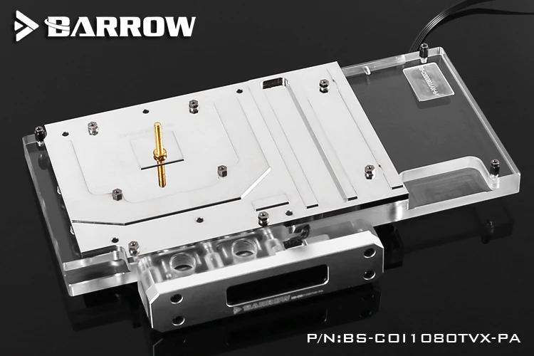 Полностью закрывающий блок графической карты BARROW для красочных игр GTX1080Ti Vulcan X