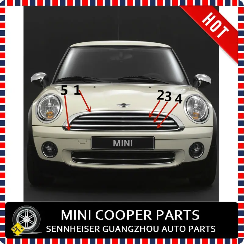 Новая решетка радиатора из АБС пластика для mini Cooper R56 R55 R57 R58 R59 (3 шт./компл.)|front