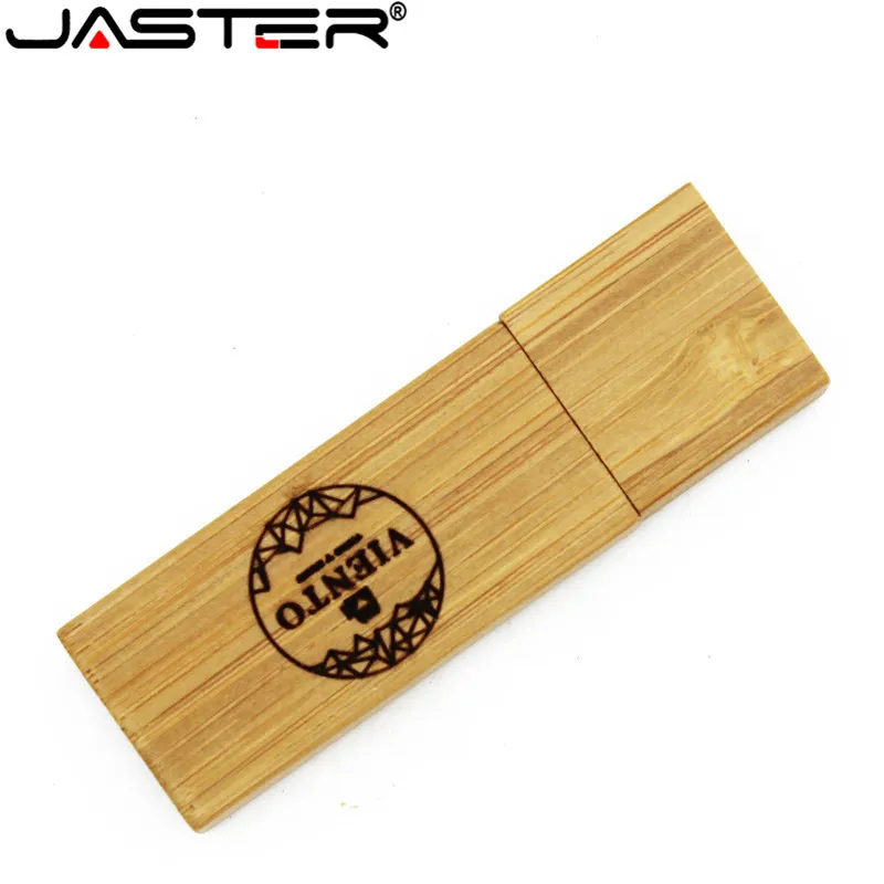 Оригинальный логотип Jaster nutural деревянный batten usb флэш накопитель флешки 4 ГБ 8 16 32