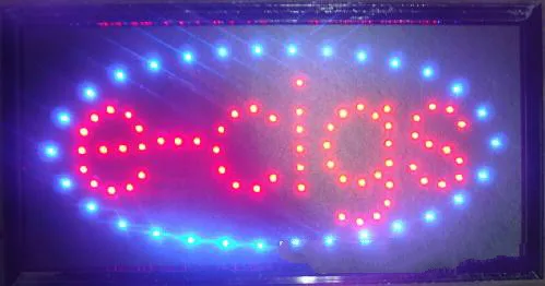 

2017 New arriving super brightly LED E-CIGS sign light led shop neon signs 10x19 Inch