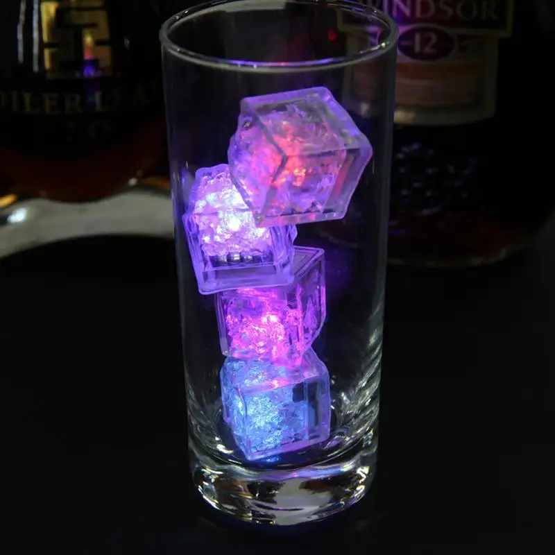 10 шт. светодиодные кубики для льда DIY красочные свадебного фестиваля Декор