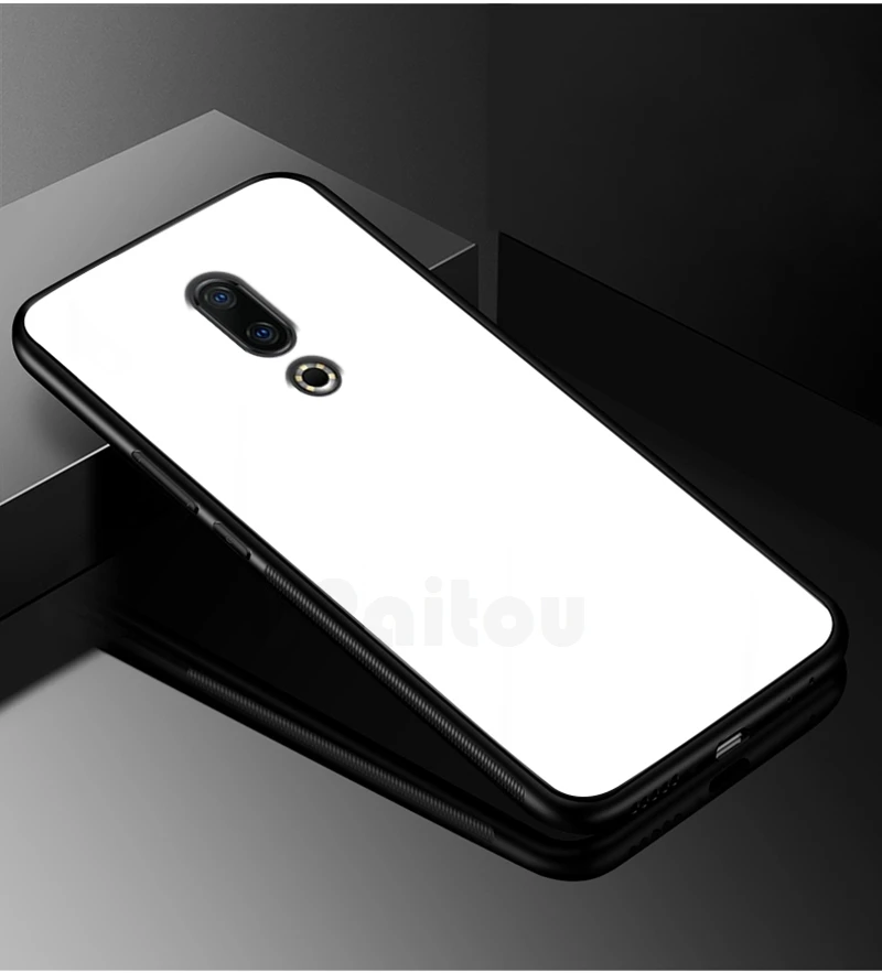 UPaitou, Роскошный чехол из закаленного стекла для Meizu 16th Plus, ТПУ бампер, противоударный чехол для MEIZU 16th, задняя крышка