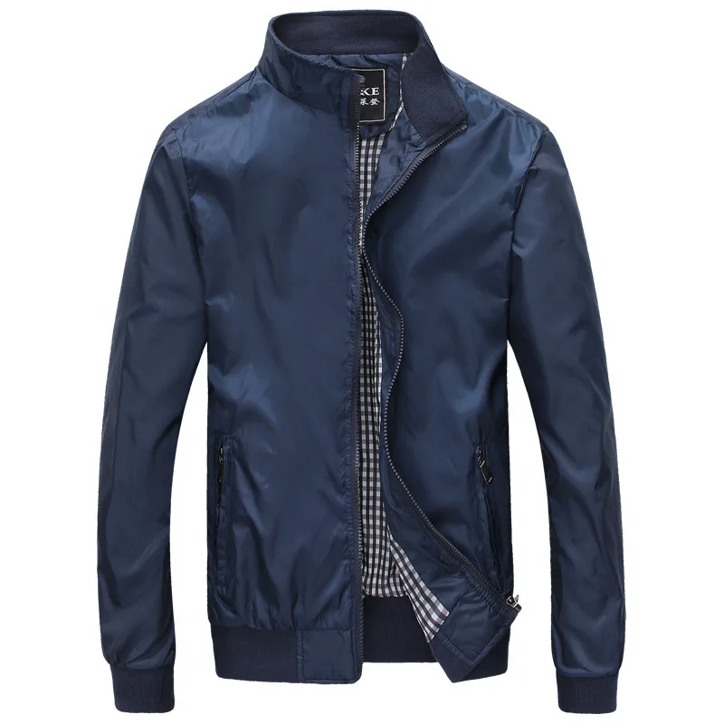 2015 New Autumn Fashion Windproof Jacket Men Casual Design Mens Black Slim Fit Windbreaker Brand Jaqueta Masculina | Мужская одежда