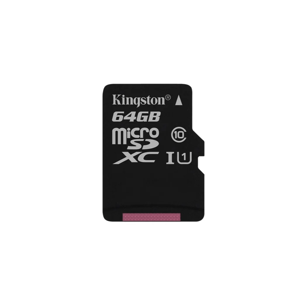 Kingston technology Canvas Choice 64 ГБ MicroSD Class 10 UHS I 80 МБ/с./с черный|Карты памяти| |