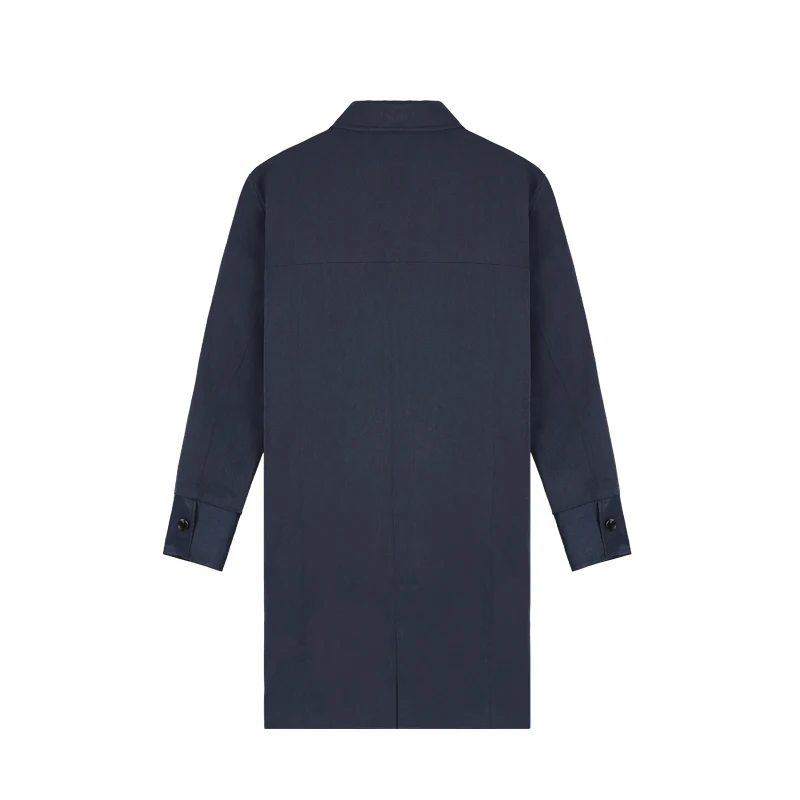 Viishow мужская длинная куртка брендовая с отложным воротником бушлат Блейзер Masculino