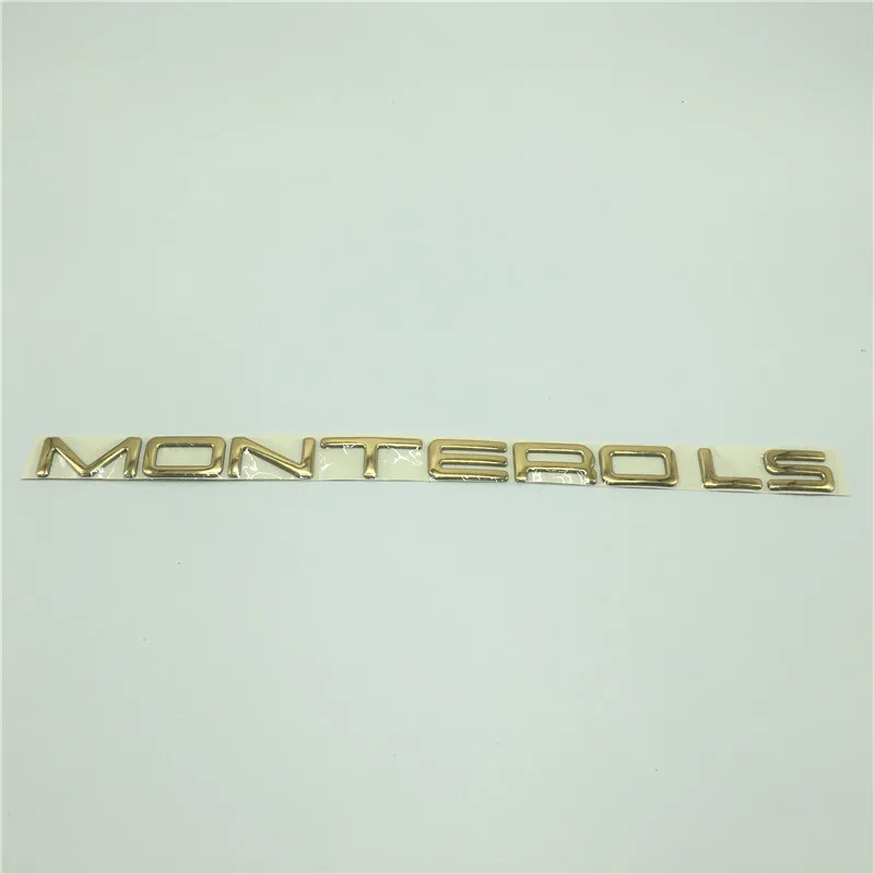 for Montero LS Для Mitsubishi Pajero Montero LS SR эмблема Боковая дверь крыло логотип наклейки - Color Name: for Montero LS