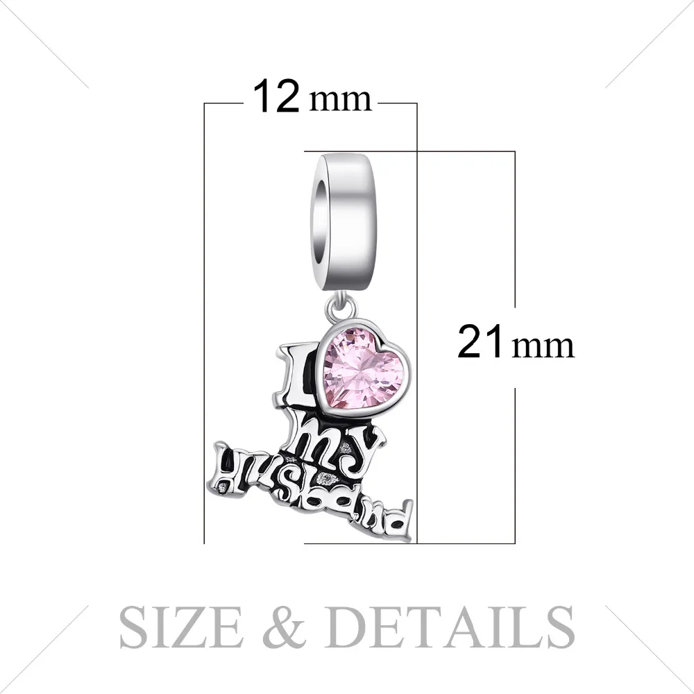 JewelryPalace 925 пробы серебро I love my Mother Бусы Подвески Серебро Оригинал Fit браслет