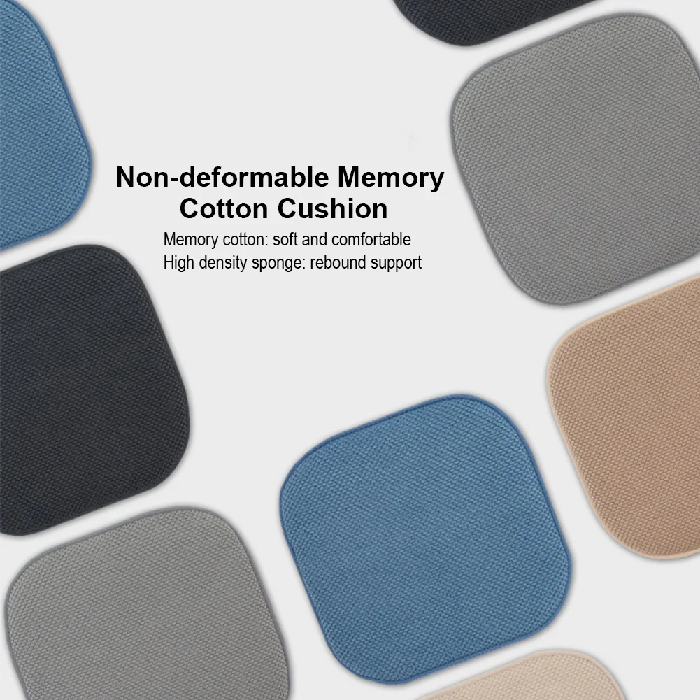 Memory Foam подушка сотовая Нескользящая задняя подушка для автомобиля домашний обеденный стол стул офисное кресло винный красный светло-серый синий