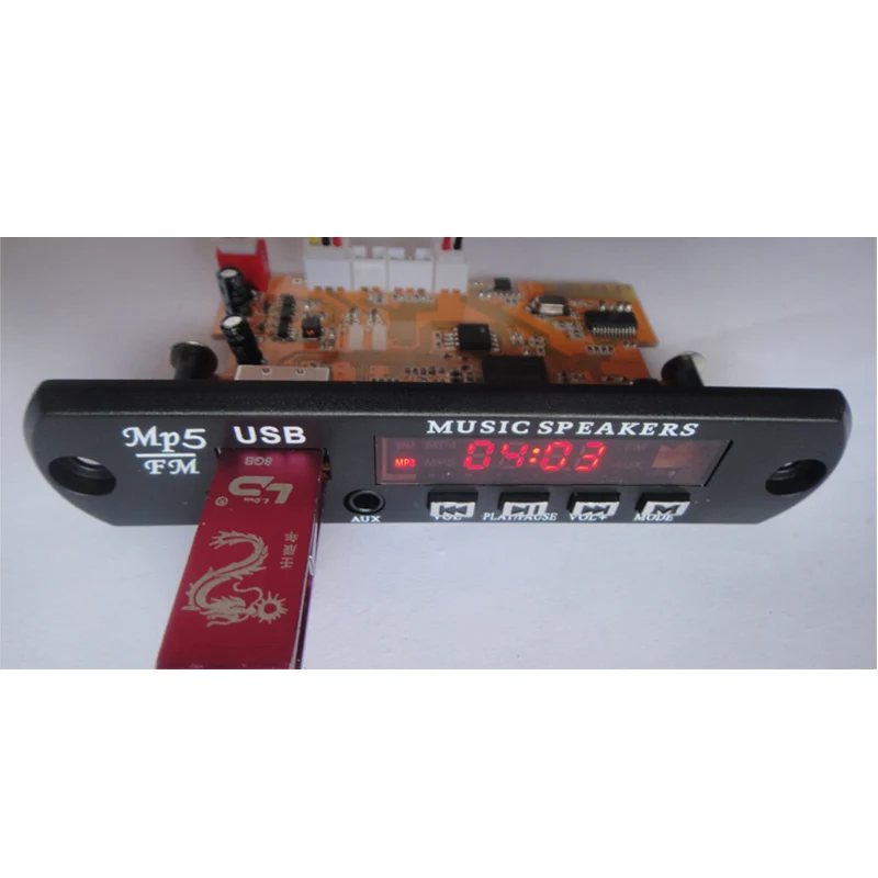 Аудио Видео Bluetooth модуль DAC DTS/AC 3/APE/WAV Car MP4 MP5 USB TF карта плеер DIY динамик