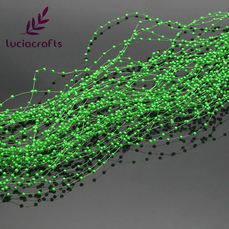 Lucia crafts 1,2 м пластиковые искусственные жемчужные бусины, цепочка, гирлянда, цветы, Свадебная вечеринка, украшение для волос, 10 шт. C0503