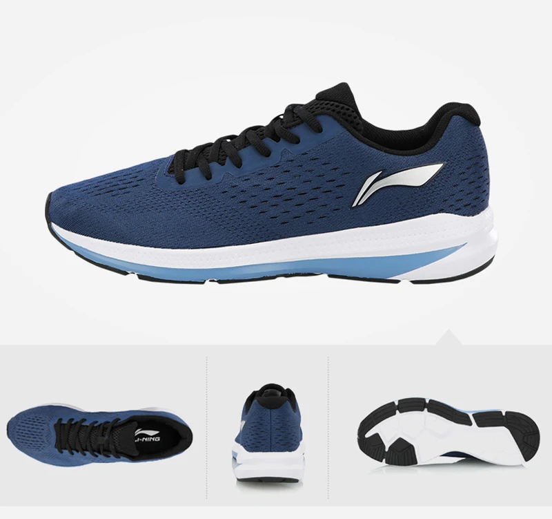 Li-Ning, мужские кроссовки для бега с реакторной подушкой, износостойкие, не скользкие, подкладка, светильник, спортивная обувь, кроссовки ARHN047 XYP759