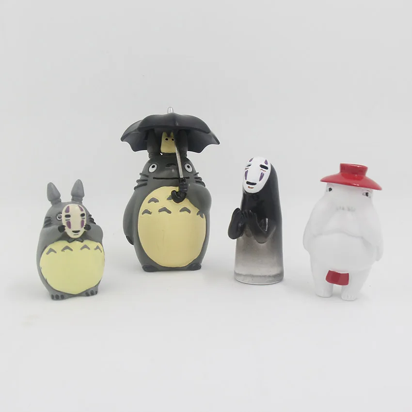 Аниме Мой сосед Тоторо милый ПВХ мини фигурка без лица человек коллекция