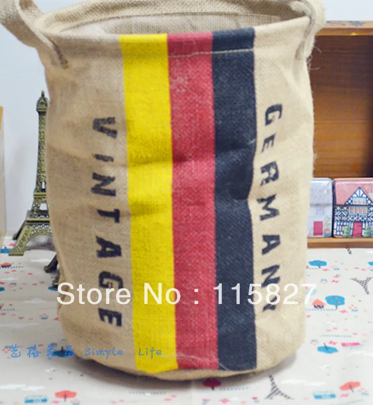 Бесплатная доставка! Натуральная льняная складная сумка для хранения с