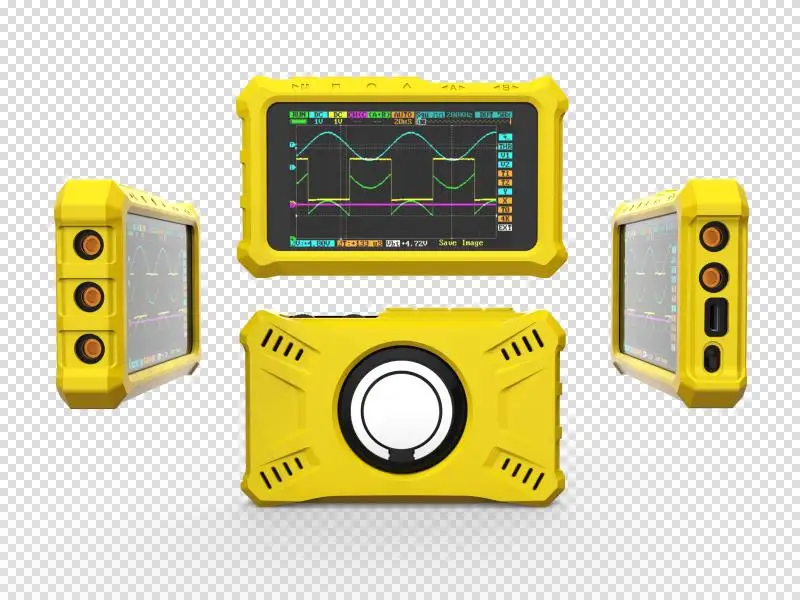 With Yellow Case CCDSO Мини DSO карманный размер DSO213 цифровой осциллограф USB ручные осциллографы комплект аналоговой полосы пропускания Osciloscopio DS213 - Цвет: With Yellow Case