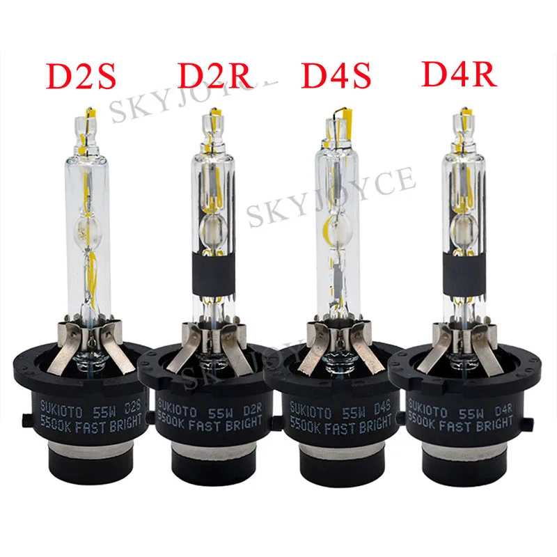 SKYJOYCE 55W Xenon D2S D2R D4R D4S HID лампа 5500K H7 H1 H3 H11 HB3 HB4 D2H автомобильная для фар Быстрый Яркий