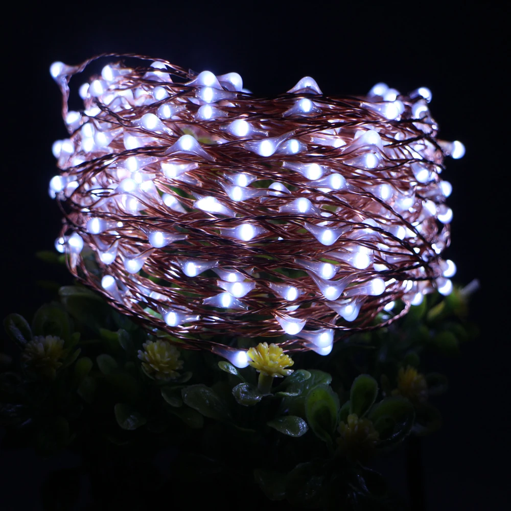 33FT 10 м 100LED медный провод светодиодные гирлянды с 12В 1А адаптер светодиодный