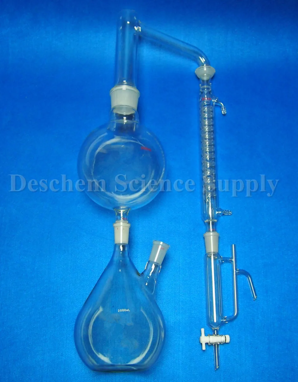 Essential Oil Steam Distillation Kit Lab Apparatus W/Hot Stove Graham Condenser | Канцтовары для офиса и дома