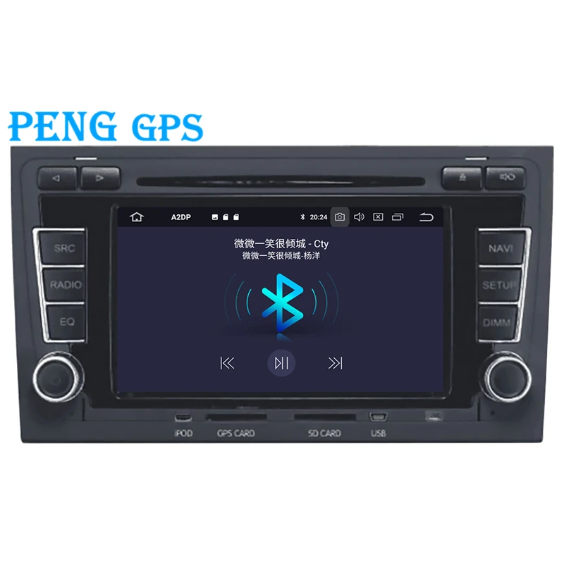 Автомобильный CD проигрыватель на Android 9 0 с GPS навигацией для Audi A4 S4 RS4 2003 2012