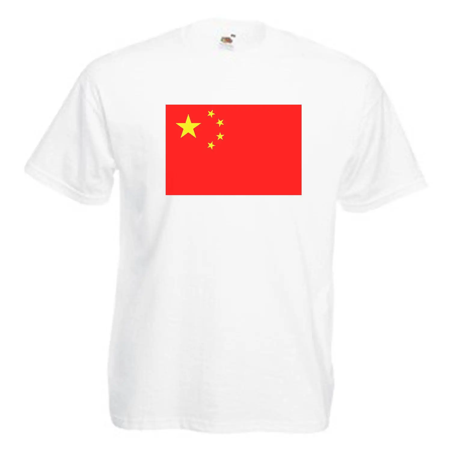 

2019 Short Sleeve Cotton Man Clothing Tops Tshirt Homme China Flag Adults T Shirt Printer