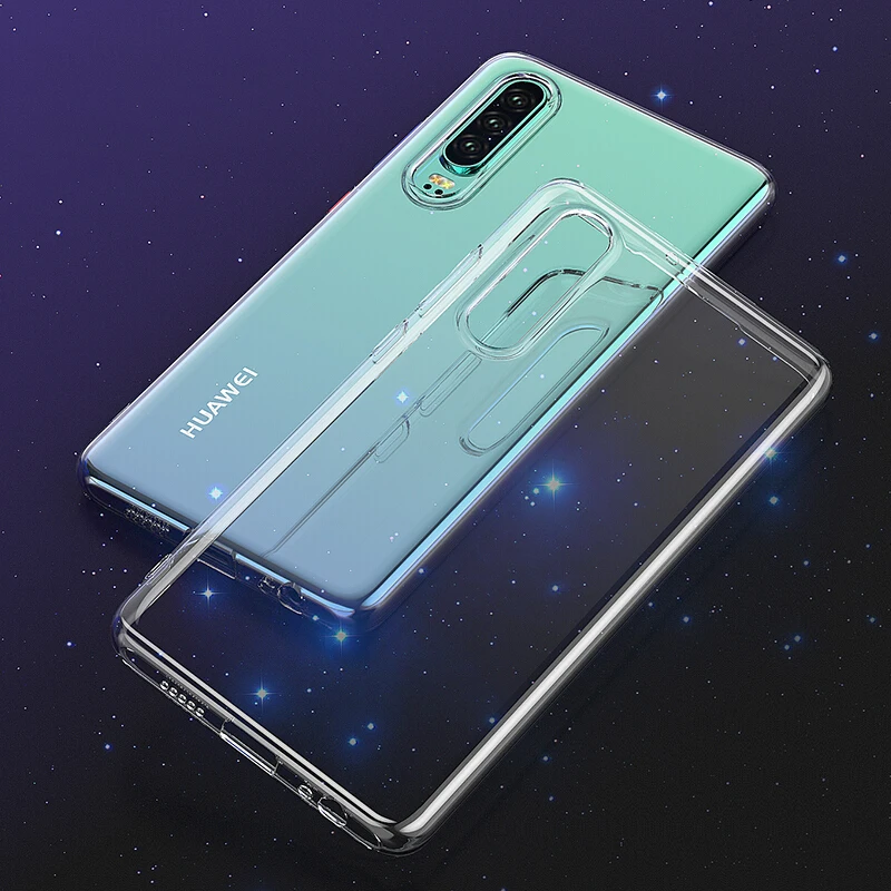 Phone Case For Huawei P30 Pro Transparent Soft Silicone TPU Protective Back Cover Lite Anti-knock |