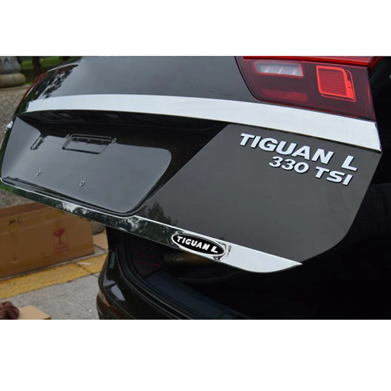 Наклейка на дверь для Tiguan MK2 2017 2018 отделка задней двери из нержавеющей стали