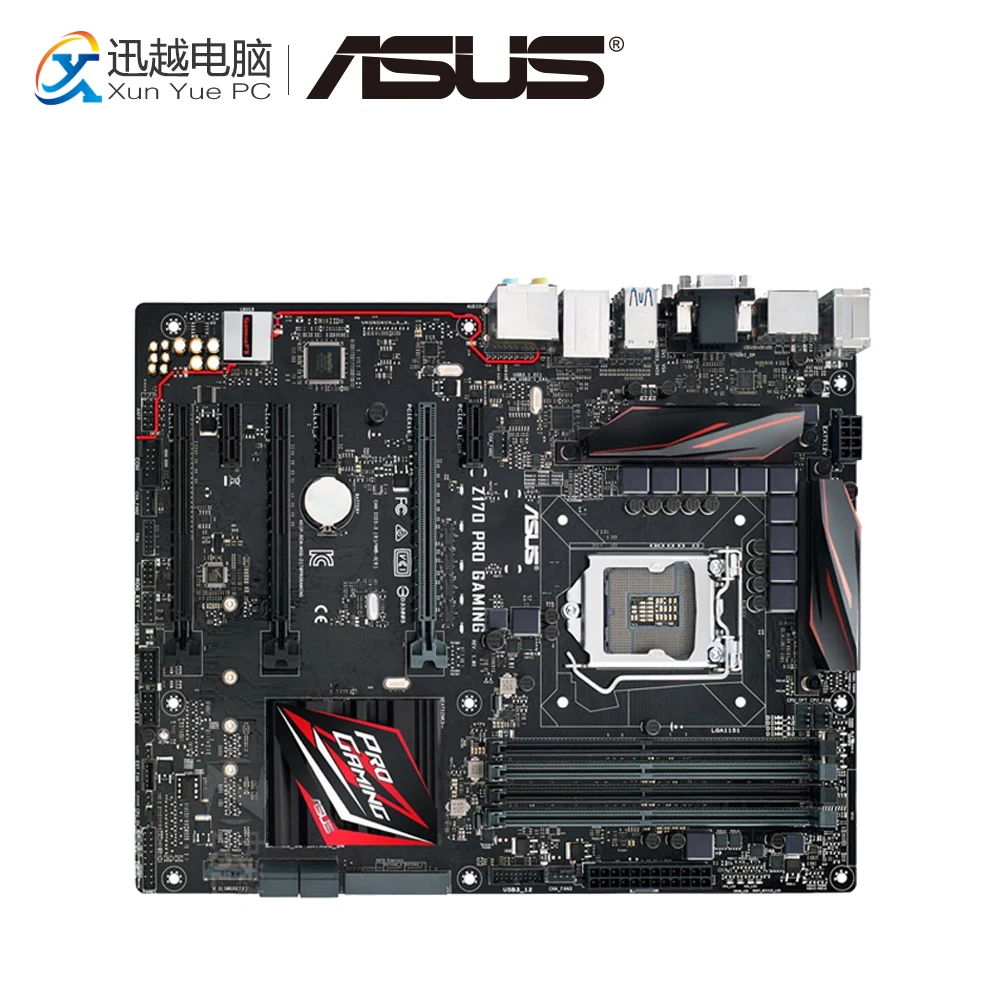 Asus Z170 PRO игровая настольная материнская плата розетка LGA 1151 для Core i7 i5 i3 DDR4 64G USB3.0 M.2