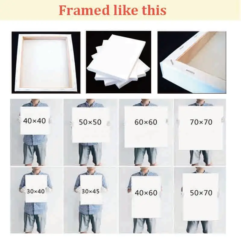 3 шт. (рамка) Искусство солнце дерево Холст Картина маслом постер гостиная картины