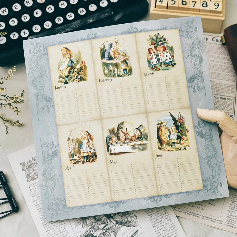 24 шт./упак. 8*8 дюймов для девочек, с принтом кролика; история Бумага Pad Скрапбукинг "сделай сам" Happy planner изготовления открыток журнал проекта