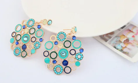 2016 летний Стиль богемные модные геометрические полые круглые бусины горный