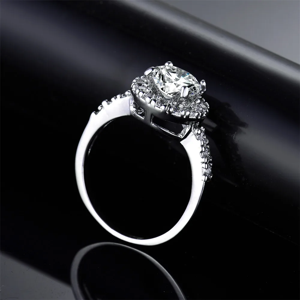 Мода moliam ювелирные изделия блестящие свадебные кольца для женщин серебряный