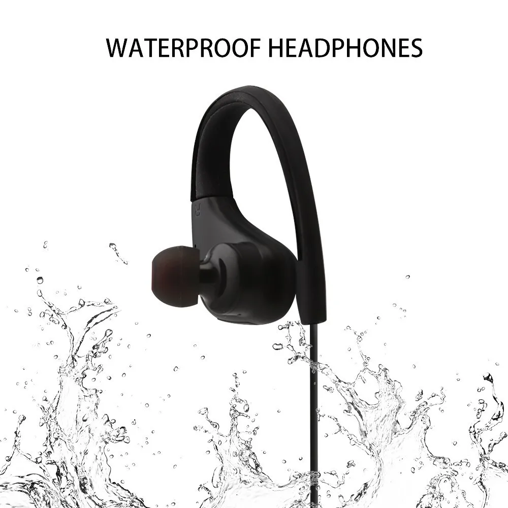 Спортивные Bluetooth наушники с заушным крючком беспроводные BT 4 2 USB гарнитура
