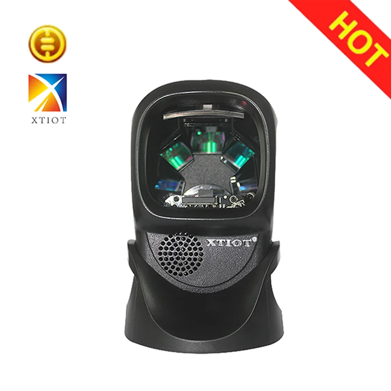 XT7100 USB RS232 Автоматическая планшетная сканер штрих-кодов 20 линий Настольный