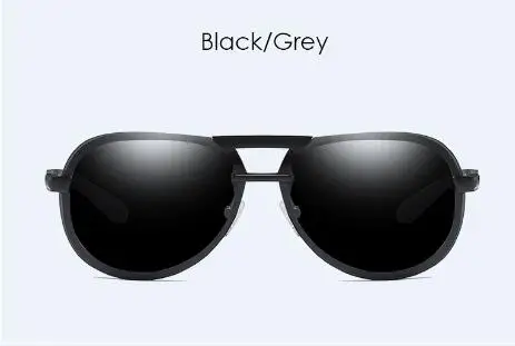 black Gray Новинка, поляризованные солнцезащитные очки в алюминиево-магниевой оправе для мужчин и женщин, солнцезащитные очки для вождения - Цвет линз: black Gray