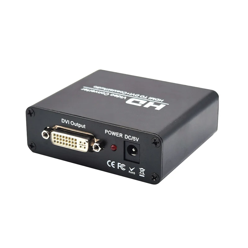 Larryjoe HDMI к DVI адаптер с адаптером питания стерео аудио сплиттер конвертер HDCP