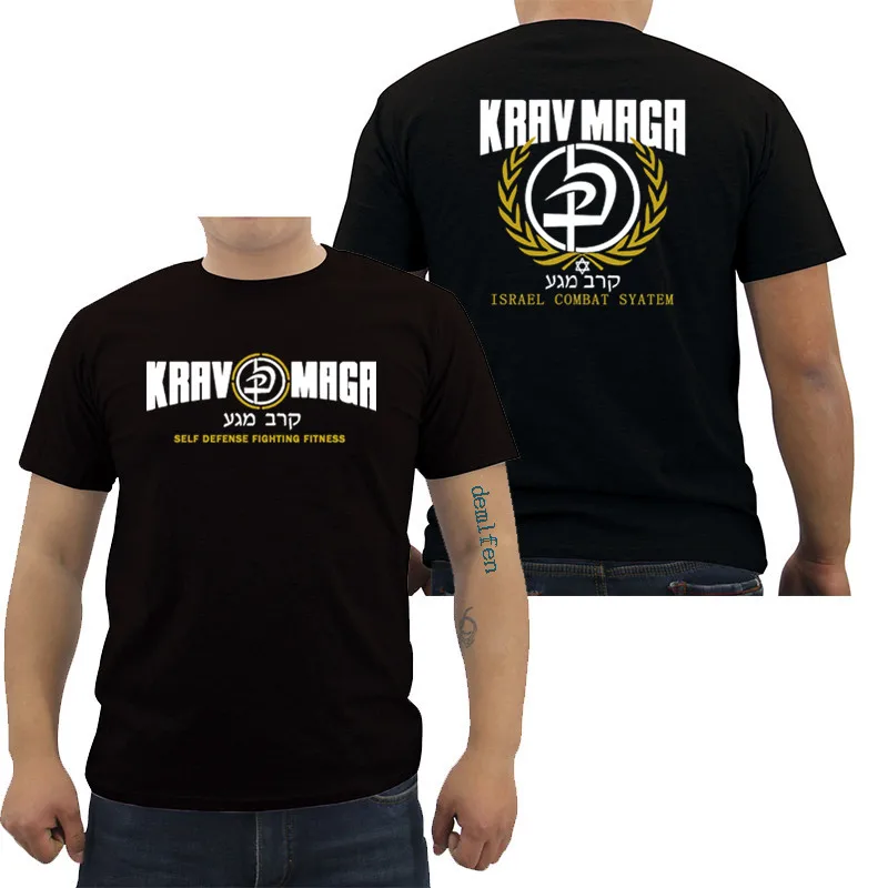 Модная мужская футболка с забавным принтом Krav Maga система боевых действий