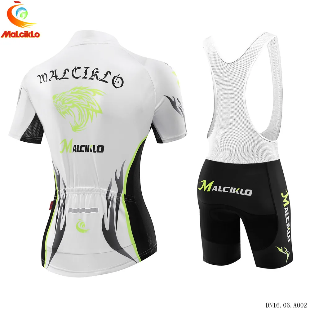 2018 г. MALCIKLO Женский комплект из Джерси для велоспорта Ropa Ciclismo дышащая одежда с