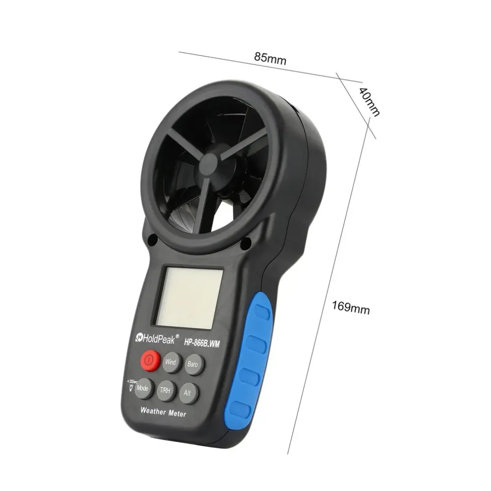 HoldPeak HP 866B WM цифровой анемометр электронные ветер Скорость Температура и ветра