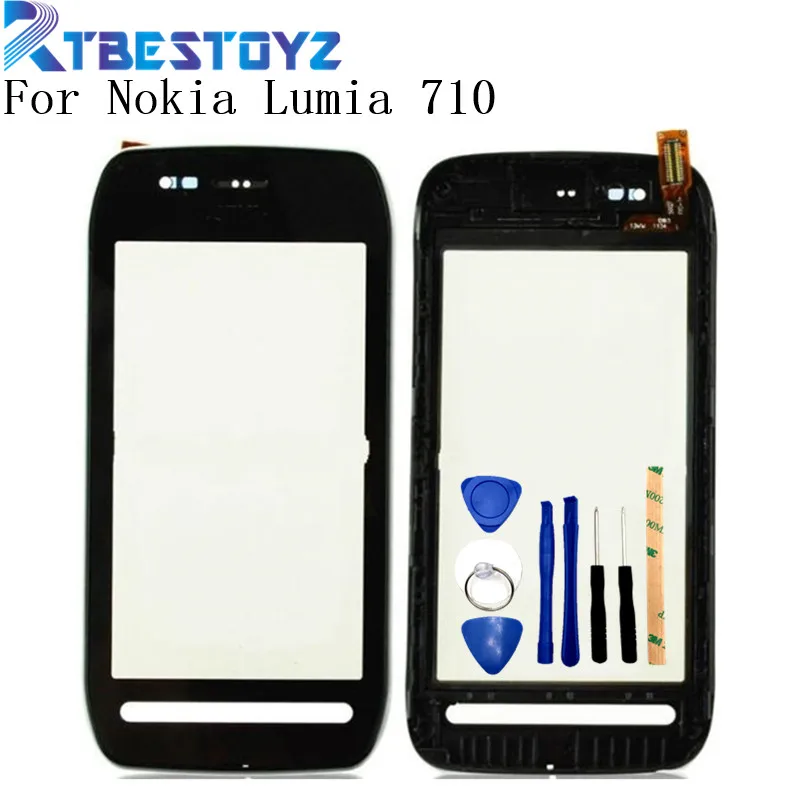 RTBESTOYZ 3 7 дюймовый Сменный стеклянный сенсорный экран дигитайзер для Nokia Lumia 710