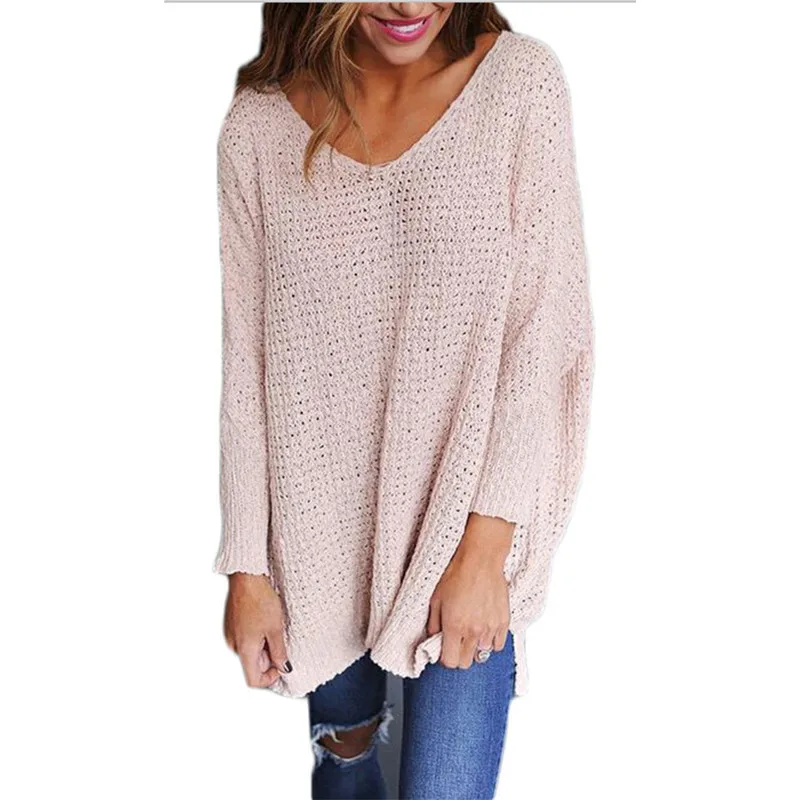 

2019 European American Autumn Winter V-Neck Thick Sweashirt Top Base Sweater B Women's Wear Lady Pullover Full Sleeve Sweaters