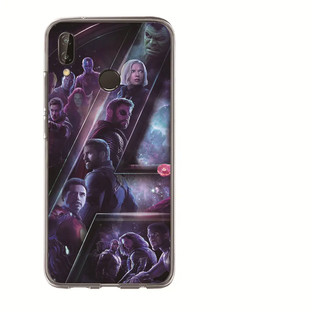 Для Huawei Honor 10 Lite 9 8 7A 7C 7X 7 6A Coque Marvel Мстители Железный человек роскошный супергерой