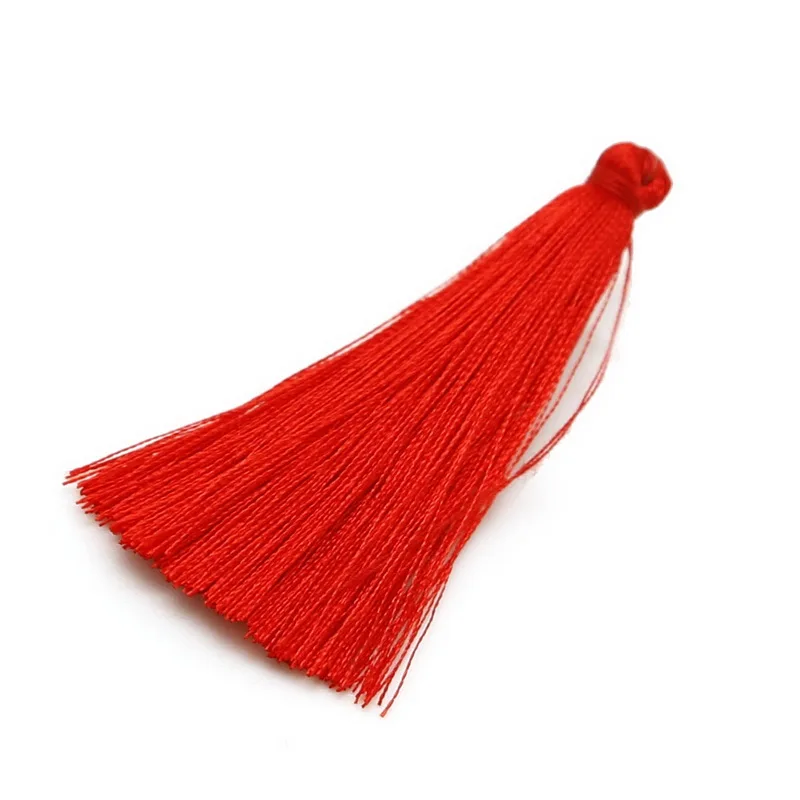 Long Silk TASSEL очарование серьги кулон подходит для Цепочки и ожерелья брелок сумка Костюмы Декор DIY Одежда Craft - Цвет: Red
