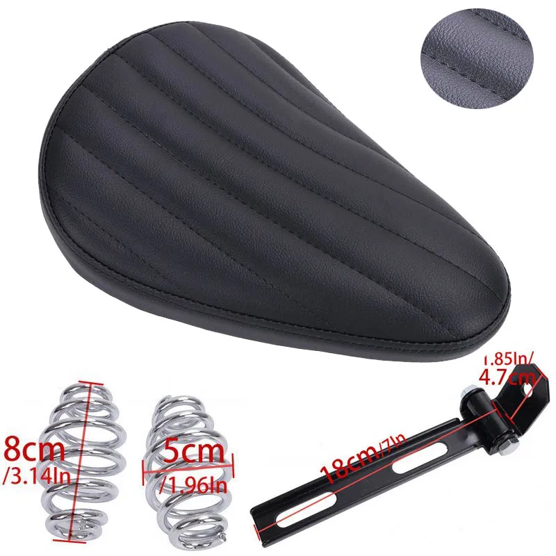 

for Harley Dyna Sportster XL883 XL1200 Custom Bobber Chopper Honda Yamaha Kawasaki Motorcycle 3" Springs SOLO Seat Bracket