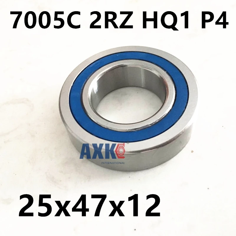1 шт. AXK 7005 7005C 2RZ HQ1 P4 25x47x12 герметичные Радиально упорные контактные подшипники шпинделя с ЧПУ фреза SI3N4